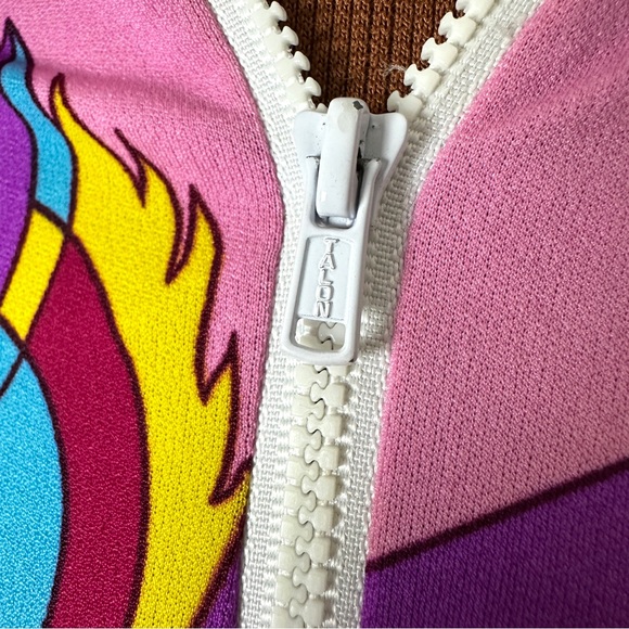 VINTAGE Handmade Pink Floral Abstract Shirt - Picture 5 of 11